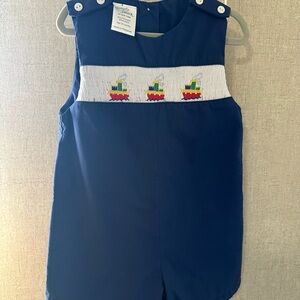 Navy Blue JonJon with Boat Design